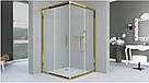 Душова кабіна Aquanil INDIANA, 80х80х190, двері розсувні, скло прозоре 6 мм, профіль золото БЕЗ ПІДДОНА, фото 2
