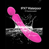 Силіконовий вібратор у формі мікрофона від USB, Двосторонній вібромасажер для точки G і клітора, Інтимні ігри, фото 8