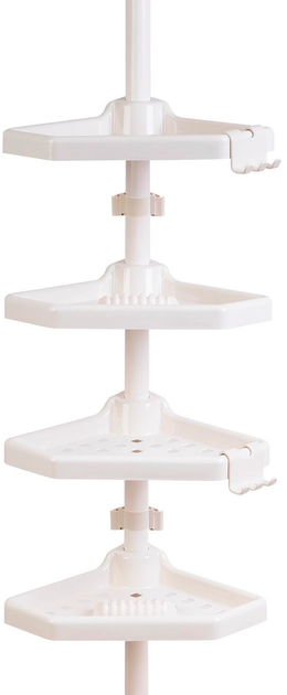 Полиця (полочка) Prima Nova кутова чотириярусна для ванної кімнати  (N02-01)