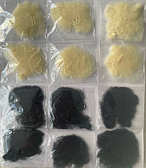 Сітка-павутинка для фіксації зачіски чорна та бежева 12 шт./пач.