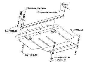 Защита картера Seat Toledo (1999-2004) (Защита двигателя Сеат Толедо) Автопрыстрий