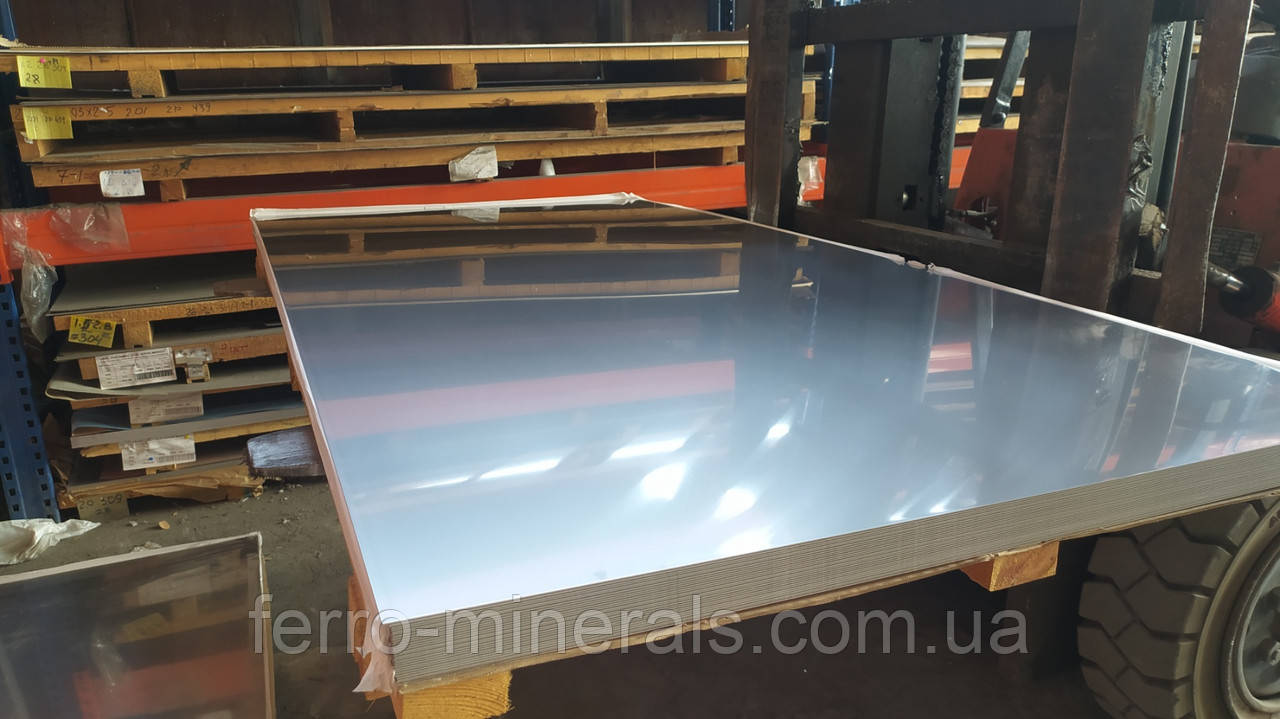 Лист н/ж 0.5х1000х2000мм 2В AISI 430 матовий