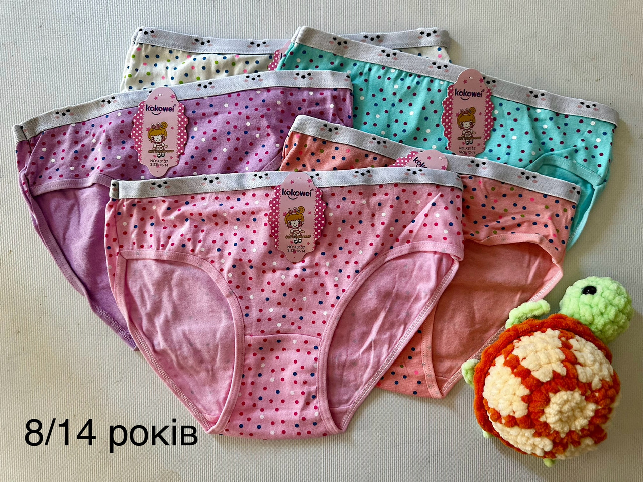 Трусики дитячі в горошок