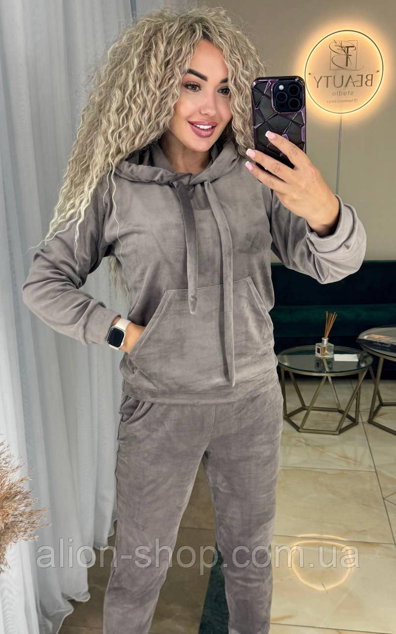 Жіночий велюровий костюм новинка 2025, фото 1