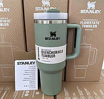 Термос-термочашка Stanley Quencher H2.0 Tumbler з нержавіючої сталі Олива 1,18 л KT6007801 solve
