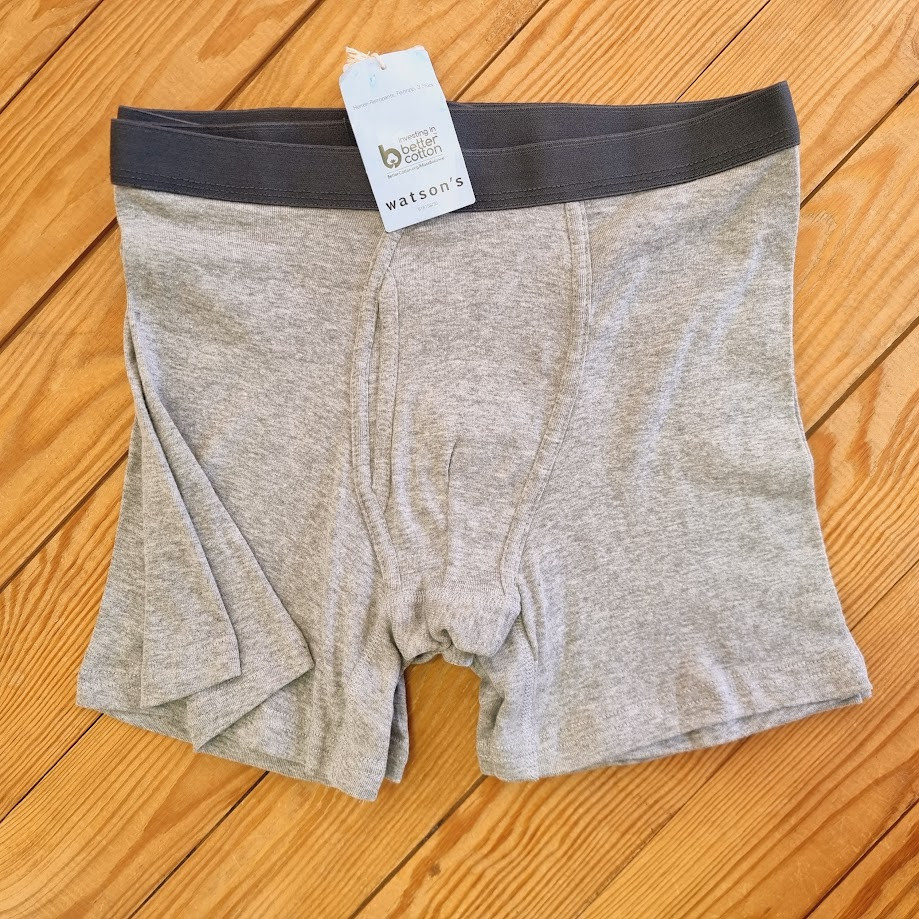 Комплект труси-боксери з 3 штук, розмір L, колір сірий