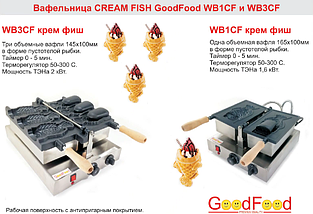 Вафельниця Тайяки CREAM FISH WB3CF, фото 4