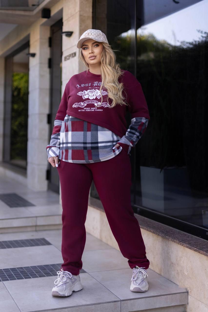 Костюм на флісі для пишних дам "Трьохнитка", фото 1