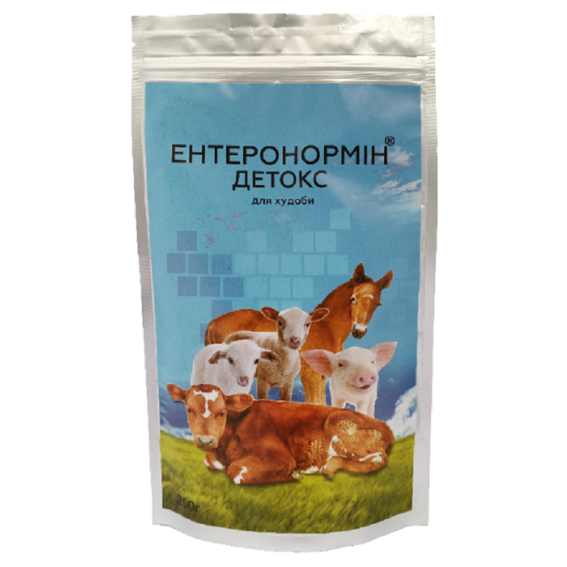 Ентеронормін Детокс для тваринництва 250 г