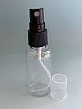 Пляшка з чорним розпилювачем, 15 мл ( Флакон косметичний із розпилювачем, спрей), фото 2