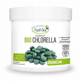 Хлорела БІО таблетки 500мг 500г/1000 шт NatVita