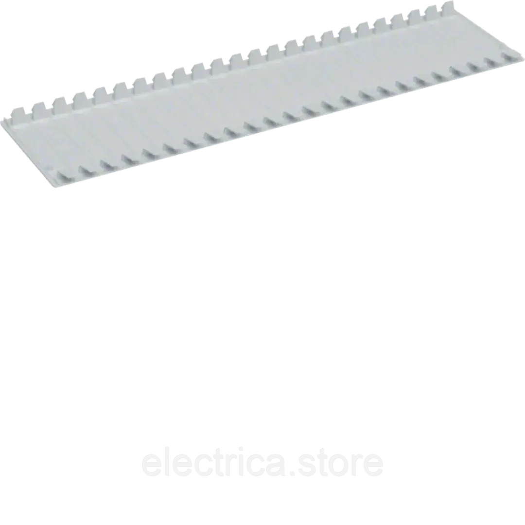 VZ415 Полоса-заглушка для щитів Hager 219мм 12 модулів сіра, фото 1