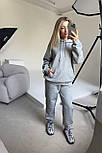 Жіночий спортивний костюм оверсайз із тринитки без флісу 14052047, фото 2