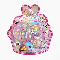 Набір для манікюру накладні нігті, нашивки, пилка, на аркуші