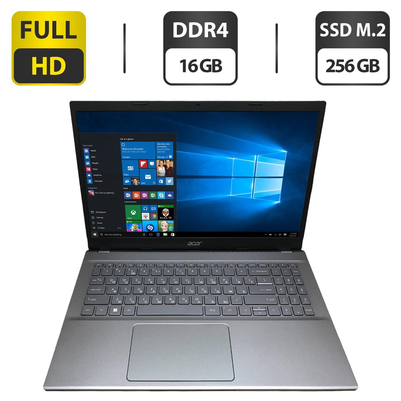 Ноутбук Acer Aspire 5 A515-57/ 15.6" (1920x1080)/ Core i7-1255U/ 16 GB RAM/ 256 GB SSD/ Iris Xe