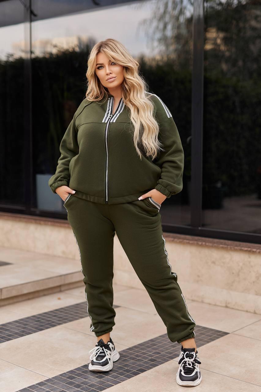 Костюм на флісі для пишних дам "Трьохнитка", фото 1