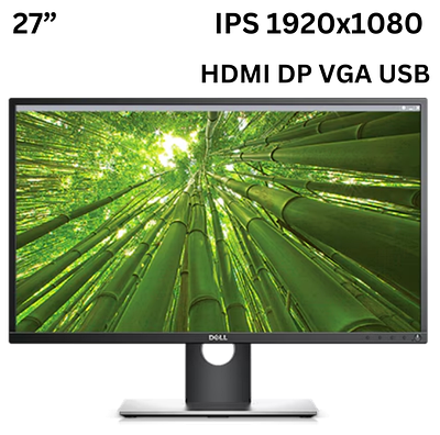 Монитор 27 Dell P2717H/IPS 1920x1080 Full HD/HDMI, DP, VGA, USB Б