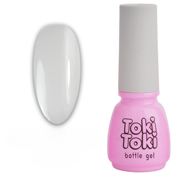 Рідкий гель для нарощування нігтів (02 молочний) Bottle Gel Toki-Toki 5 мл