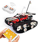 Конструктор гоночна машина на гусеничному ходу з дистанційним керуванням на 415 деталей, фото 5