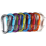 Карабін із муфтою Solve Tactical Aluminum Carabine Сірий до 100 кг алюмінієвий сплав тактичний Screwlock S3 solve, фото 9