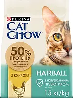 Cat Chow Hairball Control 15 кг-корм для кішок (Контроль виведення шерсті)