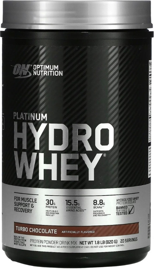 Сиворотковий гідролізат Optimum Nutrition Platinum Hydro Whey 795 g турбо шоколад