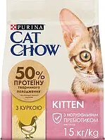 Cat Chow Kitten 15кг -корм для кошенят з куркою
