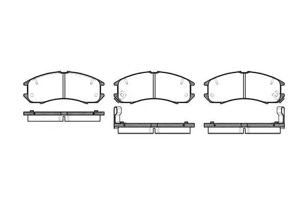 Передні гальмівні колодки MAZDA 626 GD 87-91, KOMBI GV 88- | Колодки гальмівні Мазда 626