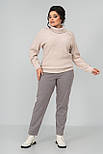 Светр Кайлі 2 бежевий 60 (102146), фото 2