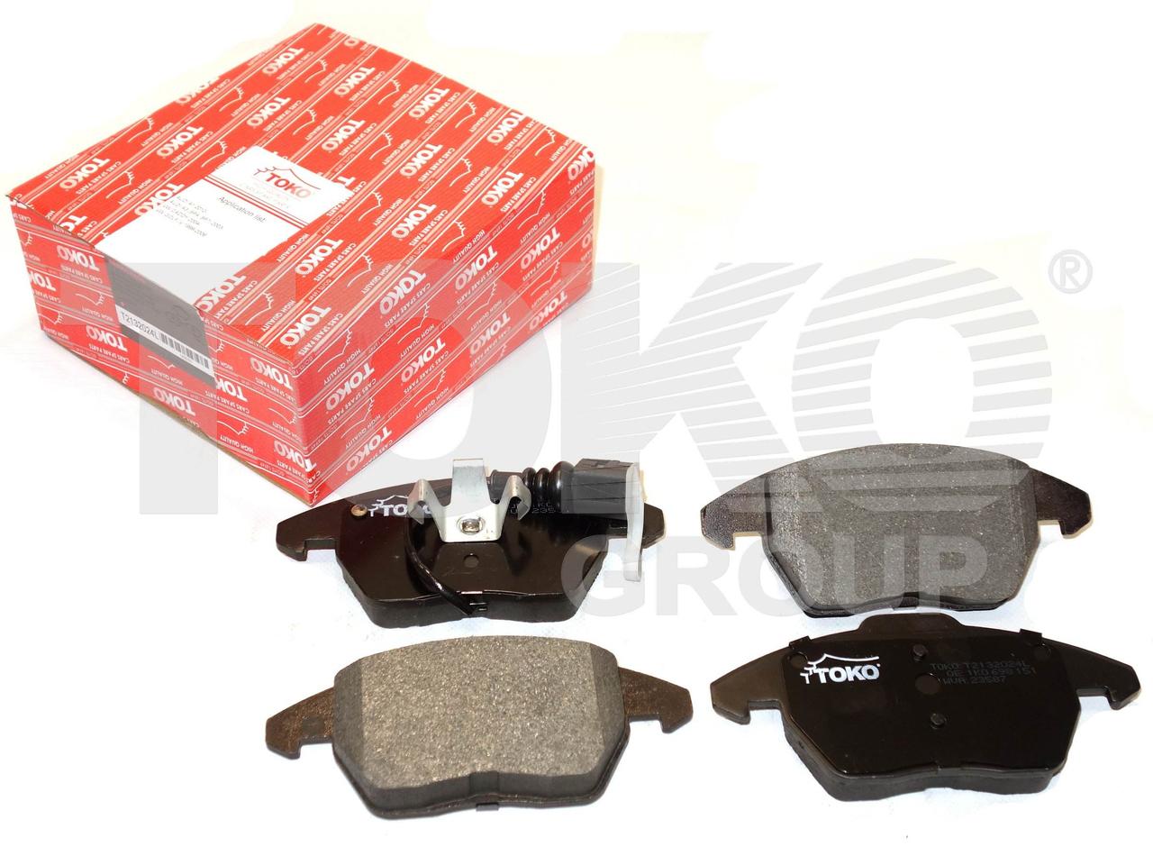 Передні гальмівні колодки AUDI A3 / VOLKSWAGEN Golf 5 10.03- / SKODA Octavia 04.06- / Touran 02.03-