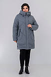 Пальто condis сіре (смужка) 50 (102140), фото 2