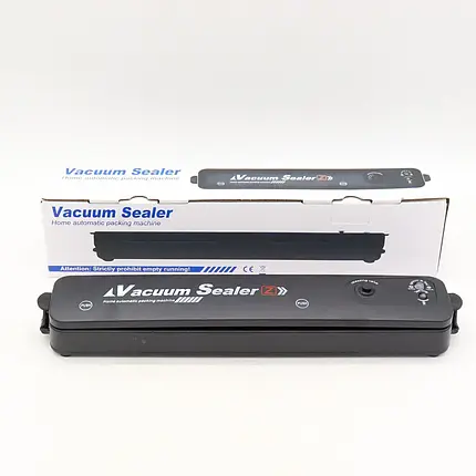 Кухонний вакуумний пакувальник їжі Vacuum Sealer, Чорний / Побутовий вакууматор для продуктів, фото 1