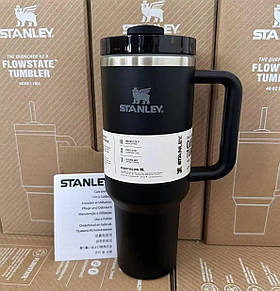 Термочашка термос Stanley Quencher H2.0 Tumbler з нержавіючої сталі Black 1,18 л KT6007802