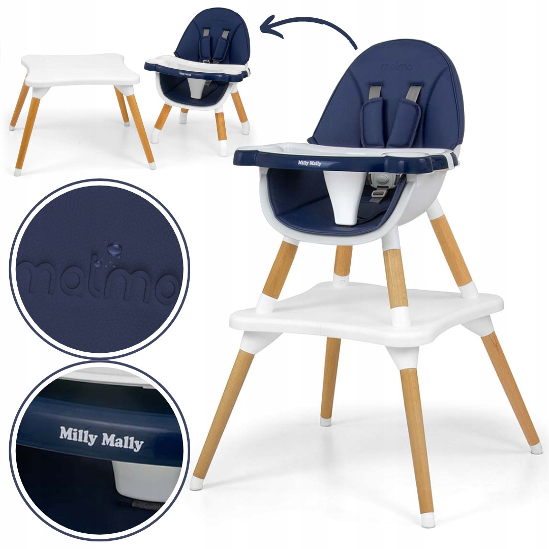 Дитячий стільчик для годування  Milly Mally Malmo