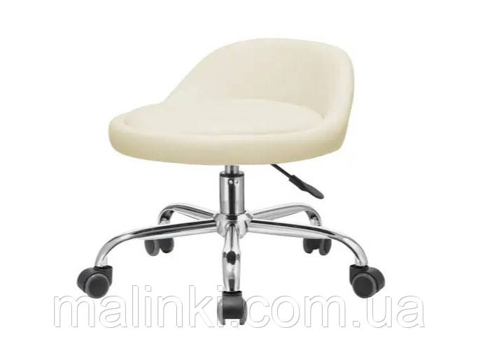 Стілець для майстра педикюру мод. 348,  бежевий, фото 1