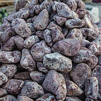 Декоративний камінь — Червона мармурова галька Rouge Royal, фракція 20–40 мм, 10 кг