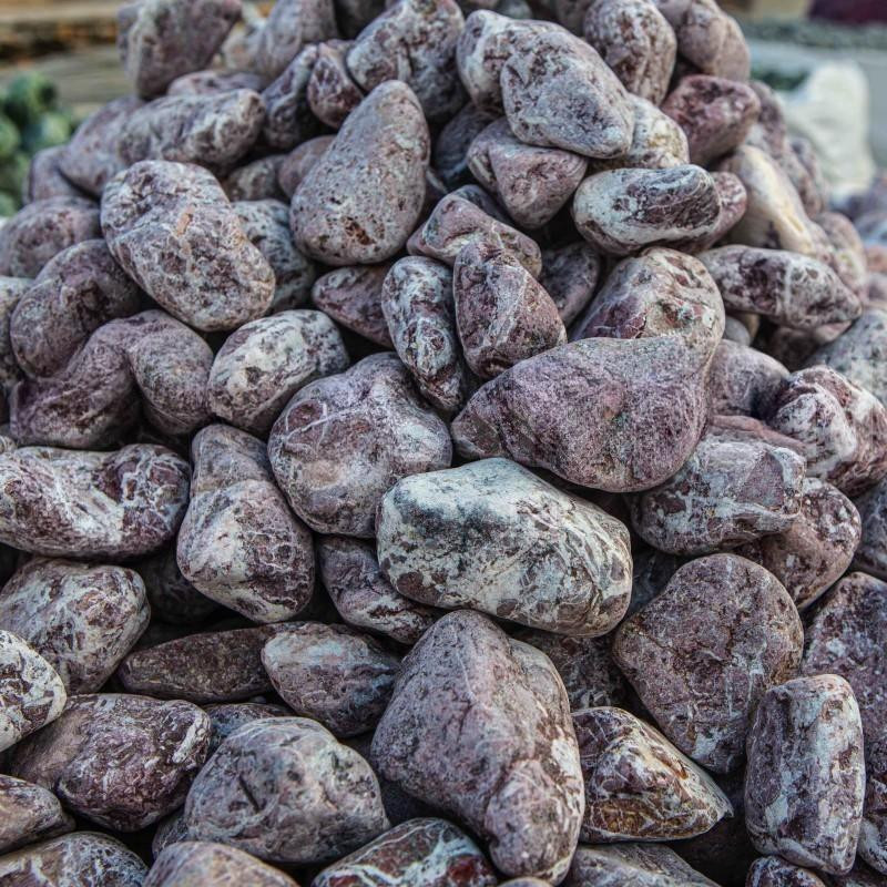 Декоративний камінь — Червона мармурова галька Rouge Royal, фракція 20–40 мм, 25 кг