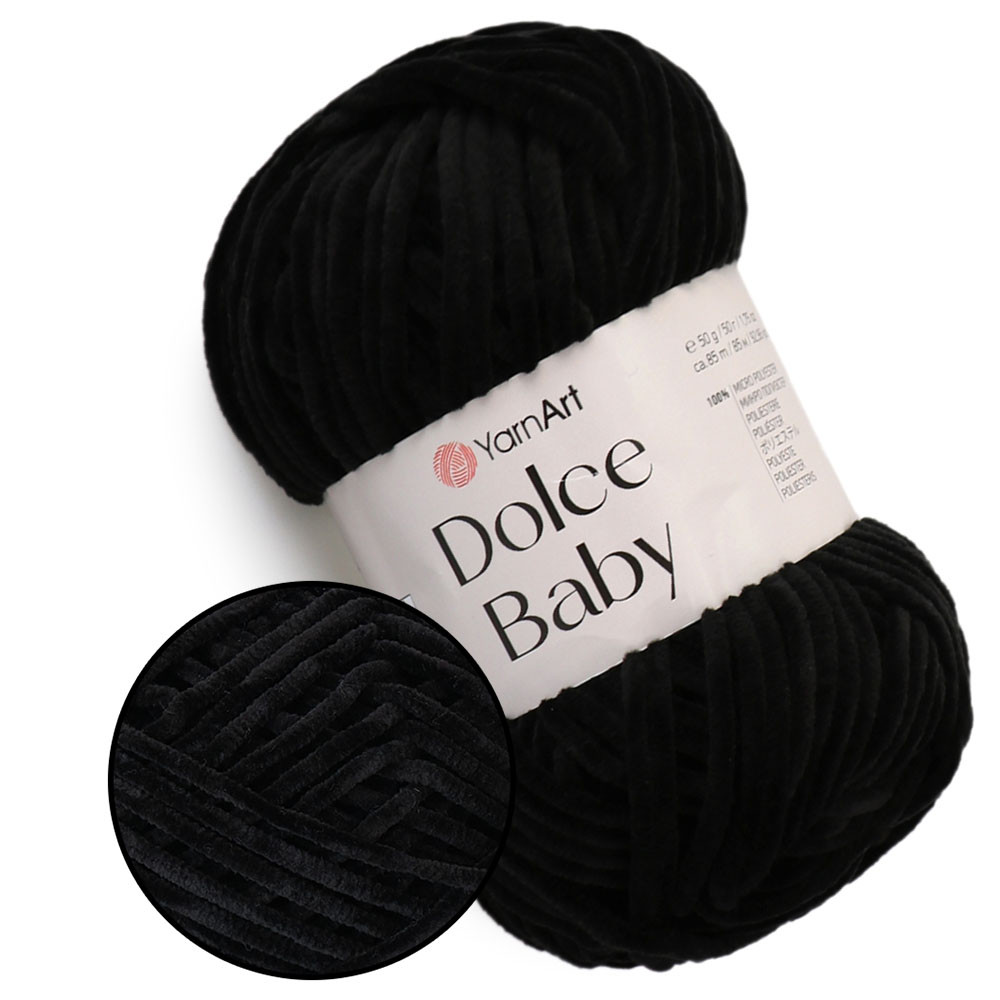 YarnArt Dolce Baby, Чорний №742