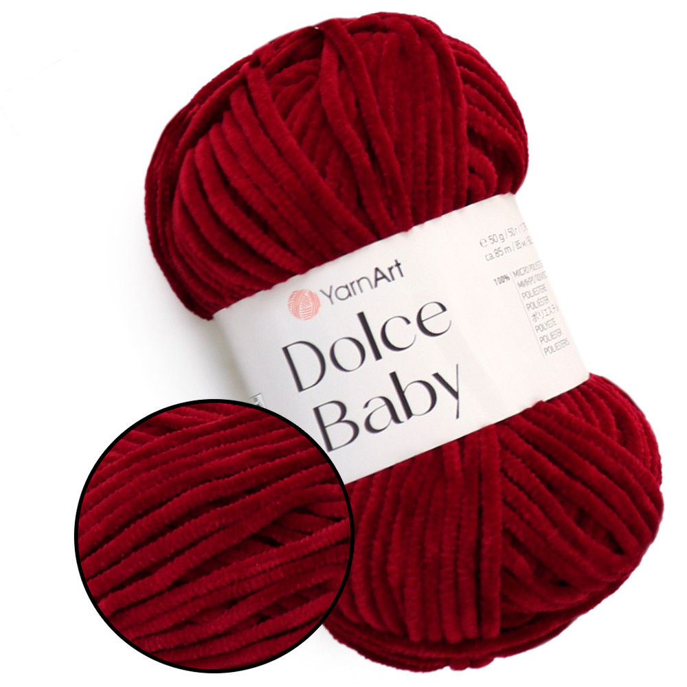 YarnArt Dolce Baby, Бордовий №752