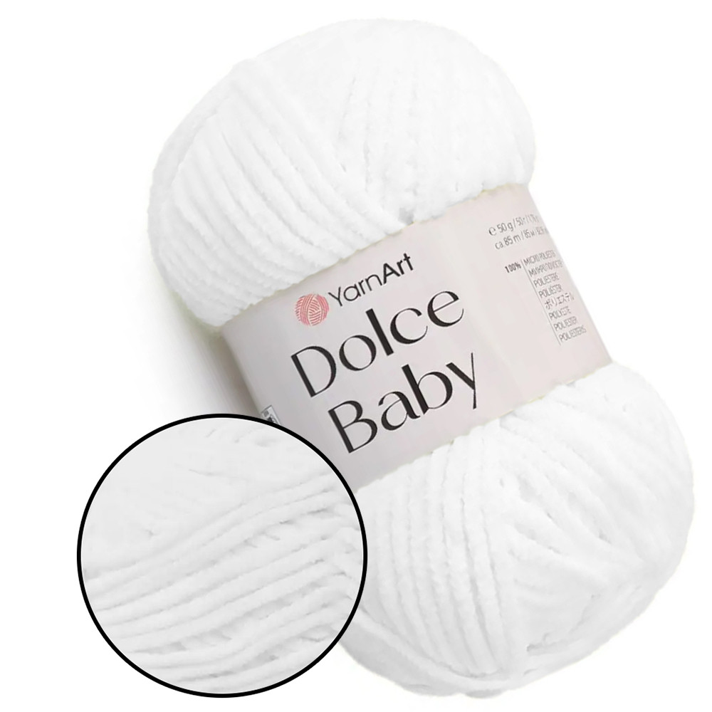 YarnArt Dolce Baby, Білий №741