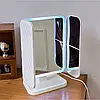 Потрійне дзеркало з підсвіткою і збільшенням на ніжці для макіяжу. Дзеркало із сенсорним екраном і збільшенням, фото 10