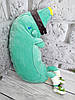 М'яка іграшка з пледом усередині Банан спортсмен м'ятний 60 см, фото 6