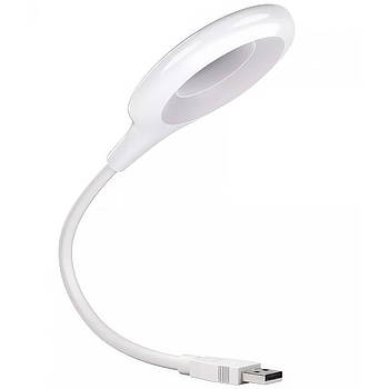 Портативна гнучка USB LED лампа для ноутбука та Power Bank LK-50 5Вт 16LED Лампа з голосовим керуванням