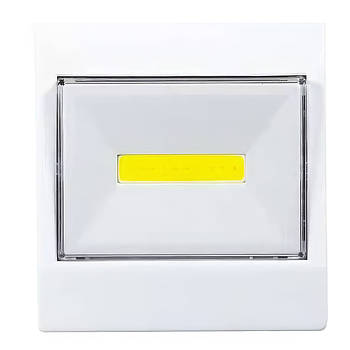 Світильник на трьох батарейках для шафи COB HY-801А Світильник з магнітним кріпленням та липучкою