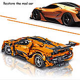 Конструктор Спортивна машина на 1397 деталей, помаранчева, фото 3