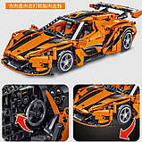 Конструктор Спортивна машина на 1397 деталей, помаранчева, фото 4