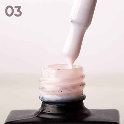 Рідкий гель Jerden Proff Liquid Gel для зміцнення та моделювання 03 світлий молочно-рожевий. 10 мл, фото 3
