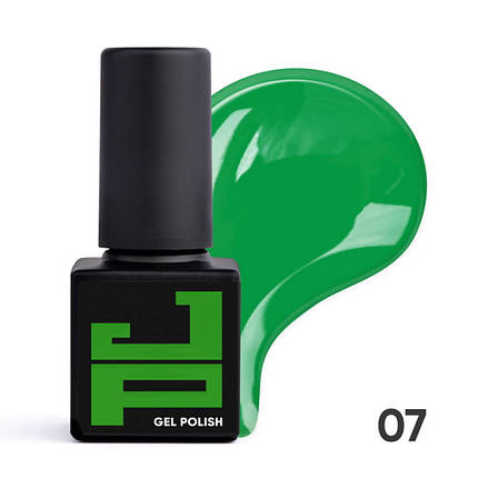 Гель-лак Jerden Proff 007 Neon green неоновий зелений. 5 мл, фото 1