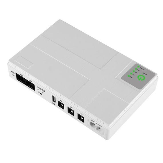 Безперебійник для роутера DC1018P 12 V / 9 V / 5 V 10000 mAh білий ДБЖ