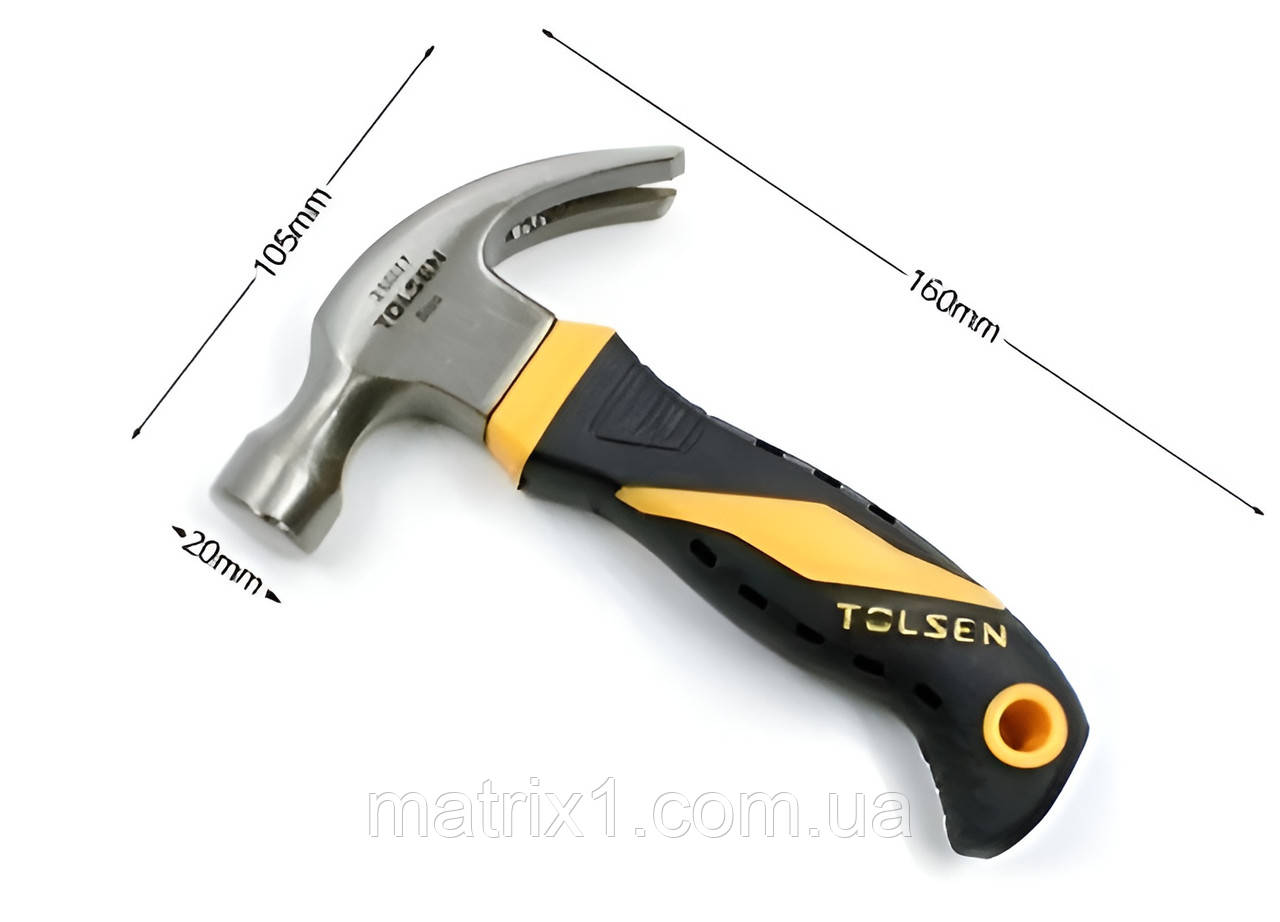 Молоток-цвяшник 226 г (8 oz) скловолокно TOLSEN 25027, фото 1